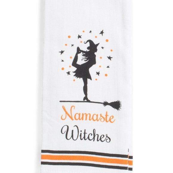 NEW Namaste Witches Kitchen Towels - Set of 2 - Picture 1 of 2